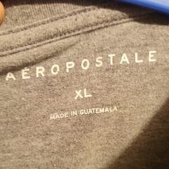 Aéropostale Men’s Gray Graphic Logo Crew Neck Short Sleeve T-Shirt, XL