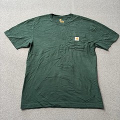 Carhartt Shirt Mens Small Green Force Pockets Workwear Utility Construction