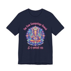 Psychedelic Ganesha T-Shirt | Om Gam Ganapataye Namah Mantra Hindu Tee