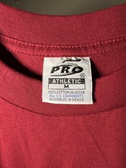 Pro 5 USA 100% Cotton Athletic Fit T-Shirt Burgundy Size Medium – New