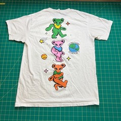 Chinatown Market Grateful Dead Alien UFO Dancing Bears T-Shirt White Mens Medium