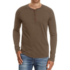Zonbailon men’s T-shirt solid color crew neck breathable base shirt long sleeve