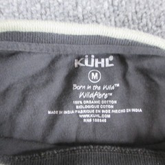 Kuhl Shirt Mens Medium Gray Long Sleeve Organic Cotton Zip Pocket Crew Neck