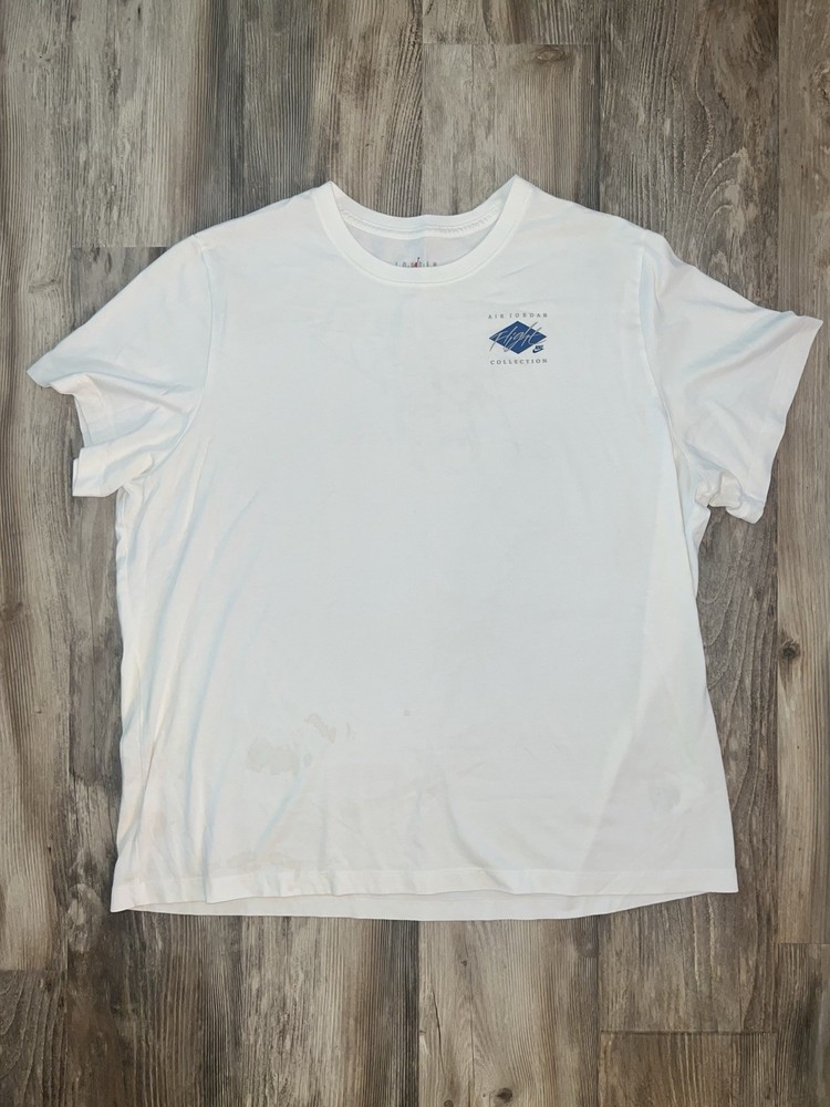 Nike Air Jordan Michael Jordan Take Flight Graphic White T Shirt Size 3XL