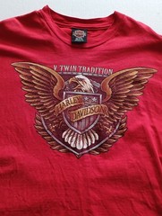 Vintage 1995 Harley Davidson V-Twin Tradition Houma LA SINGLE STITCH XL Shirt