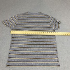Marine Layer T Shirt Mens M / L Gray Black Striped Cotton Blend Casual Tee