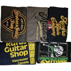 Lot of 5 Guitar Shop T Shirts 3XL Independent Music Stores Vintage Graphic Tees