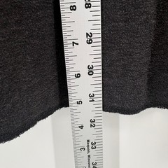 Marine Layer Mens Charcoal Gray Long Sleeve Henley Shirt XL Raw Hem Soft Knit