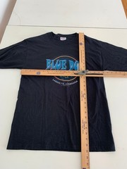 Vintage Blue Dog Café Shirt Medium Blue Lafayette Louisiana Streetwear Grant St