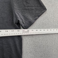 Quiksilver Men Shirt Small Gray Logo Everyday Crew Tee Polyester Spandex NWT
