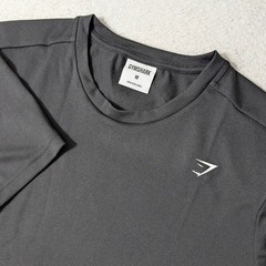 NEW Gymshark Training T-Shirt Mens Med Black Recycled Polyester Performance Tee