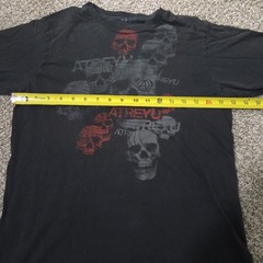 VTG The Core Mens Atreyu Graphic Band T Shirt Size S Grunge Skulls Rock Music