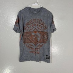 American Fighter Shirt Mens Medium Gray Athletics Graphic Tagless Tee Casual