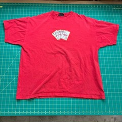 Vintage 2004 Discovery Channel Monster Garage Tshirt XL Red Jesse James Skulls