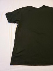 Outrank Black T-shirt Mens Medium Roses 19.5W X28L