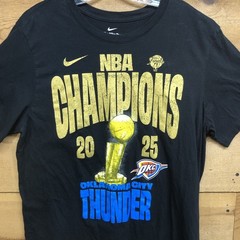 Nike NBA Champions2025 Oklahoma City Thunder Graphic T-Shirt Mens Size Large