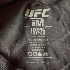 UFC Hasbulla Mens M Black Magomedov Signature T-Shirt Ultimate Fighting Grapple