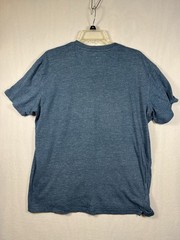 Paperdenim & Cloth Men’s Blue Henley Cotton Blend T-Shirt Short Sleeve M