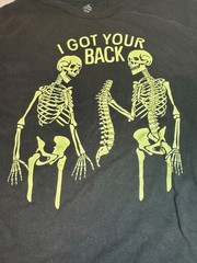 Way to Celebrate I’ve Got Your Back Skeleton Halloween T-Shirt Men 3XL