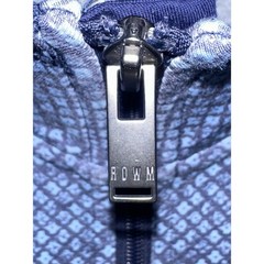 ROWM Mens Blue Pattern Lightweight Quarter 1/4 Zip Long Sleeve Pullover Shirt XL