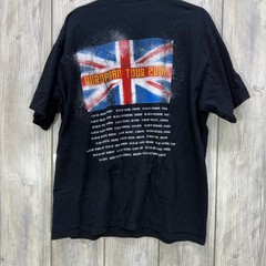 Def Leppard 2008 European Tour Shirt Mens XL Black Union Jack Rock Band Tee