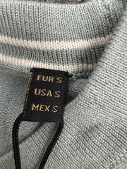 Porter & Ash Men’s Small Mint Green Knit Ribbed Trim Viscose Crew Neck Shirt