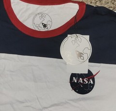 NASA White Shirt Top Adult Medium NEW WITH TAGS