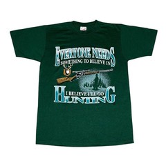 Vintage 90s Deer Hunting Funny Nature T-Shirt Size M Made in USA