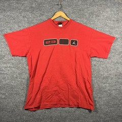 Vintage Y2K Jumpman Air Jordan T-Shirt Men’s BAGGY 2000s Nike XL Hip Hop Red 90s