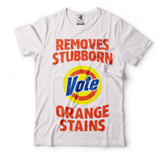 Anti trump shirts Vote Removes Stubborn Orange Stains Funny Political T-Shirt
