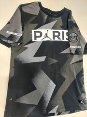 Air Jordan X Paris Saint Germain T Shirt Mens Medium Black Patch Logo Geometric