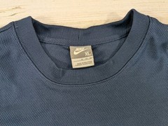 Vintage Y2K Nike Shirt Mens Extra Large Mesh Jersey Center Swoosh Gray Tag