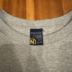 Vintage Y2K Nautica Jeans Gray Tee Size XL