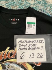 NWT Nike Air Jordan Graphic Fishing Club Catch 23 Black T-Shirt Men’s Sz XL