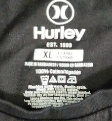 Hurley T-Shirt Sz XL Eagle and Lightning Skateboarding Tee