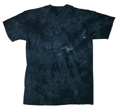 The Mountain 2011 Manimals Native American Wolf Headphones Tie Dye TShirt Large