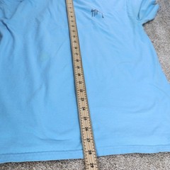 Guy Harvey Mens Large Graphic T Shirt Blue Marlin Fish (see photo for flaw)