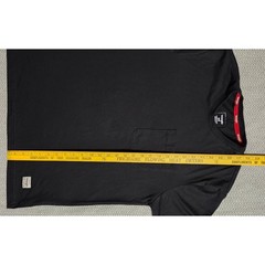 Wrangler Mens Long Sleeve Pocket T-Shirt Black Crew Neck Size M FUNITE F22