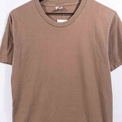 Fruit of The Loom Blank Brown Tonal T-Shirt Medium VTG 90s Streetwear Grunge