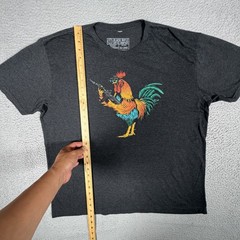Black Rifle Coffee Shirt Mens XXL Black Rooster Tee Rayon Blend Casual Preppy