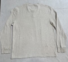 Faherty Thermal Knitwear Henley Gray Men’s XXL Waffle Knit