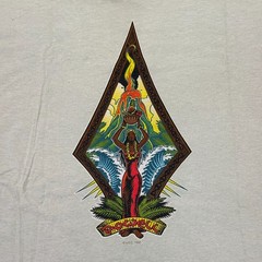 Vintage SOC 1996 Powell Pa’oa Ka Pele Hawaii Skate Tee T-Shirt Tultex L