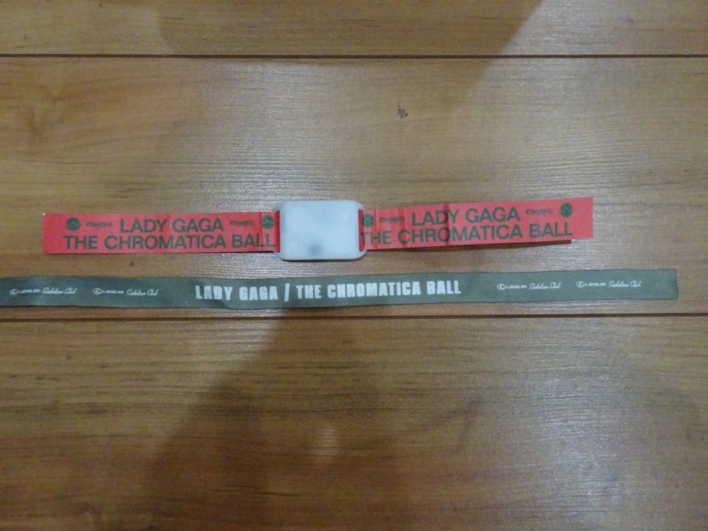 Lady Gaga Chromatica Ball Electronic Wristband and ribbon 2022