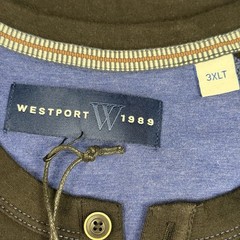 Men’s 3XLT Westport Pullover Black Short Sleeve T Shirt New old Stock 1989