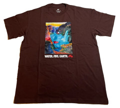 Nike Max90 “Water Fire Earth” Graphic Tee FB9813-227 Men’s Size L/XXL – Brown