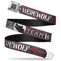 Seatbelt Belt – Team Werewolf – 1.5″ Wide – 32-52 Inches in Length