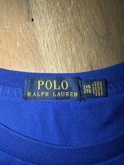 Men’s Polo Ralph Lauren Blue Bear Graphic T Shirt Sz 2XB (2XL)
