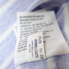 American Eagle Henley Neck T Shirt Men’s Size M Blue Striped Short Sleeve