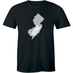 Jersey City NJ New Jersey Flag Newark Map Home City Pride Sports T-Shirt Tee