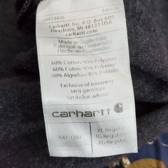 Carhartt Men Shirt XL Dark Gray K87 Original Fit Pocket T-Shirt Logo